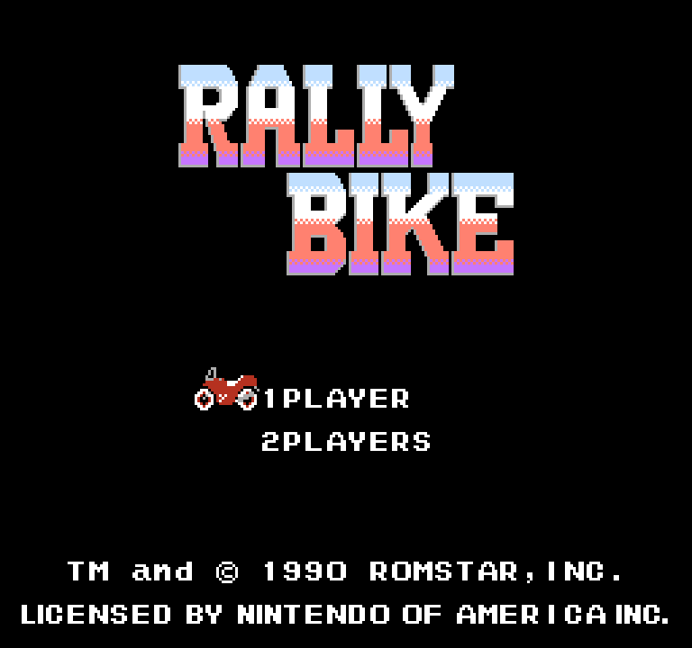 Rally Bike | ファミコンタイトル画像