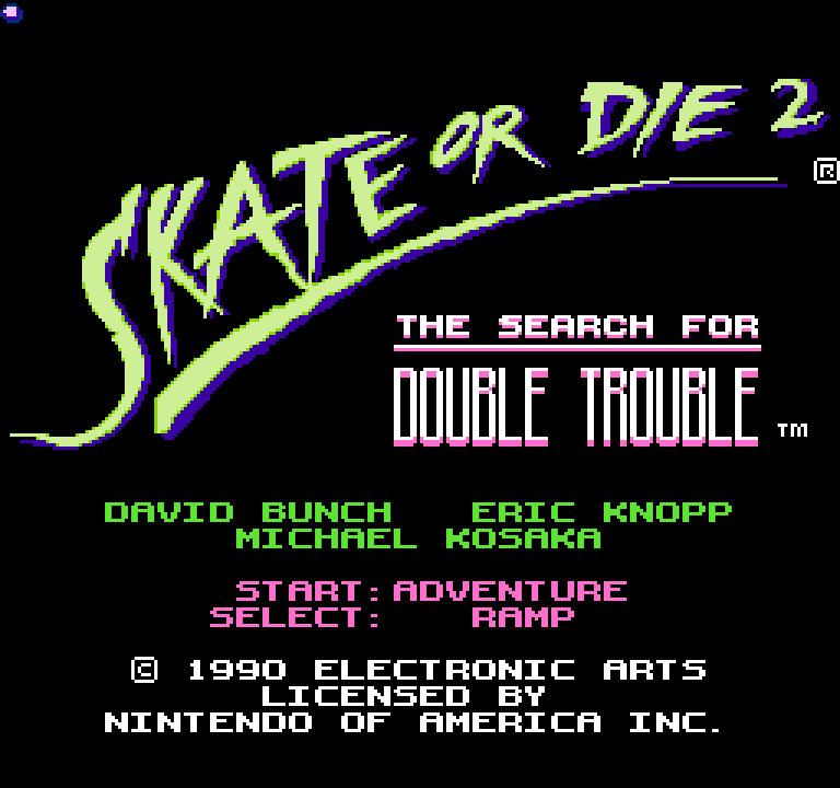 Skate or Die 2: The Search for Double Trouble | ファミコンタイトル画像