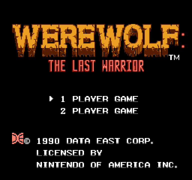 Werewolf: The Last Warrior | ファミコンタイトル画像