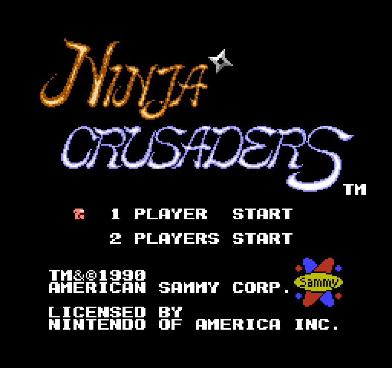 Ninja Crusaders | ファミコンタイトル画像