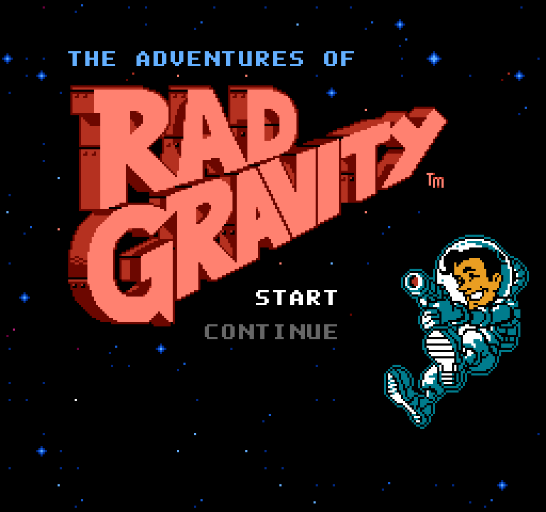 The Adventures of Rad Gravity | ファミコンタイトル画像