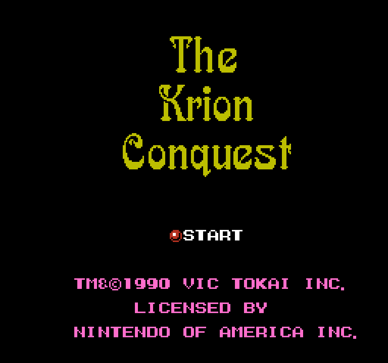 The Krion Conquest | ファミコンタイトル画像
