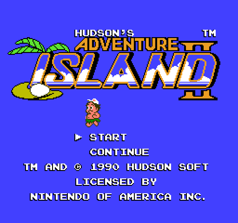 Adventure Island II | ファミコンタイトル画像