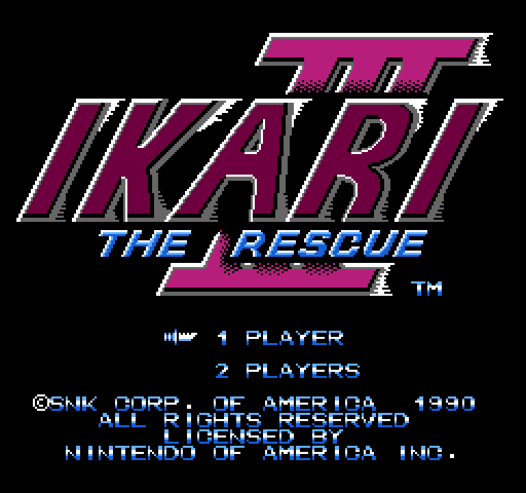 Ikari Warriors III: The Rescue | ファミコンタイトル画像