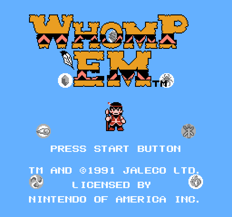 Whomp 'Em | ファミコンタイトル画像