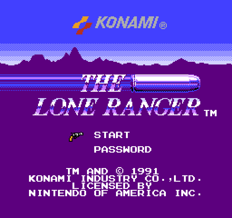 The Lone Ranger | ファミコンタイトル画像