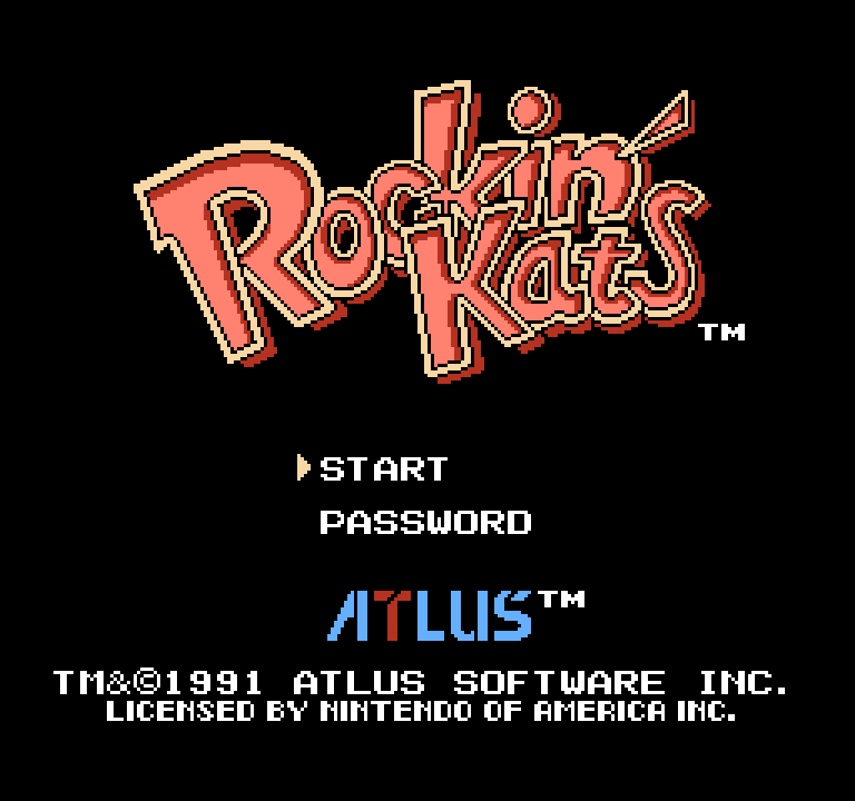 Rockin' Kats | ファミコンタイトル画像