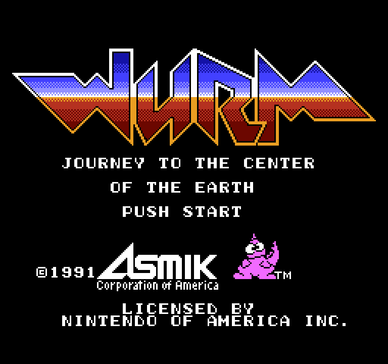 Wurm: Journey to the Center of the Earth | ファミコンタイトル画像