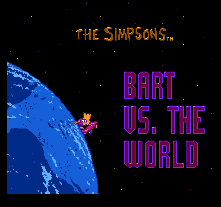 The Simpsons: Bart vs. the World | ファミコンタイトル画像