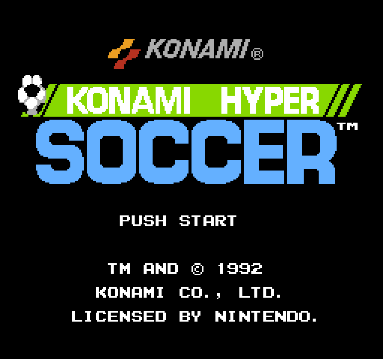 Konami Hyper Soccer | ファミコンタイトル画像