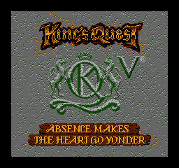 King's Quest V: Absence Makes the Heart Go Yonder!
