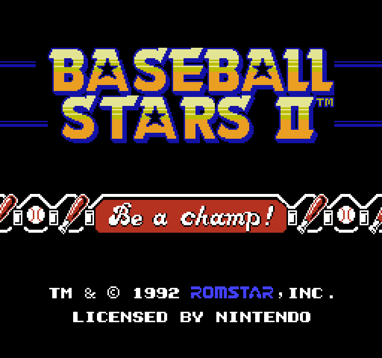 Baseball Stars 2 | ファミコンタイトル画像