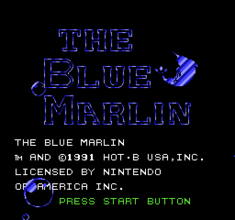 The Blue Marlin | ファミコンタイトル画像