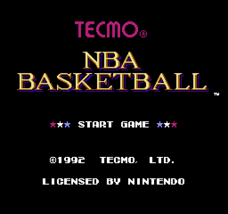 Tecmo NBA Basketball | ファミコンタイトル画像