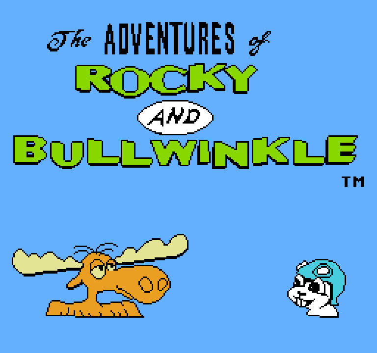 The Adventures of Rocky and Bullwinkle and Friends | ファミコンタイトル画像