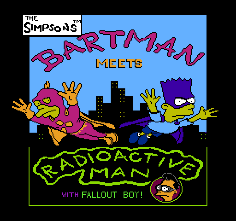 The Simpsons: Bartman Meets Radioactive Man | ファミコンタイトル画像