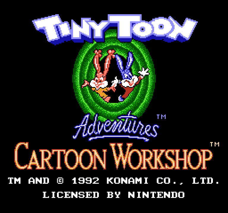 Tiny Toon Adventures Cartoon Workshop | ファミコンタイトル画像