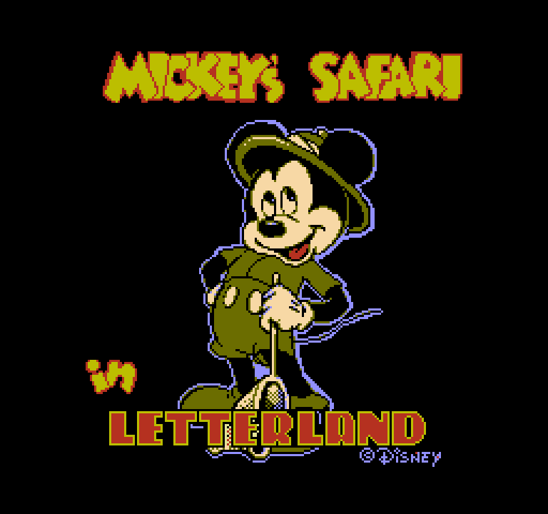 Mickey's Safari in Letterland | ファミコンタイトル画像