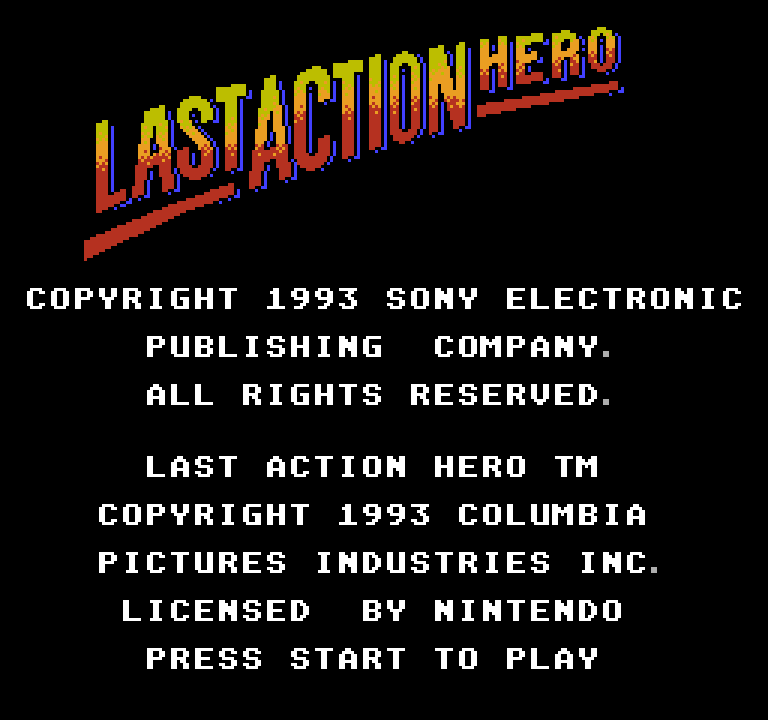 Last Action Hero | ファミコンタイトル画像