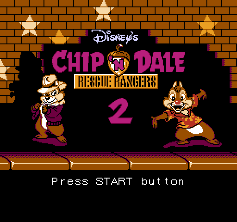 Chip 'n Dale Rescue Rangers 2 | ファミコンタイトル画像