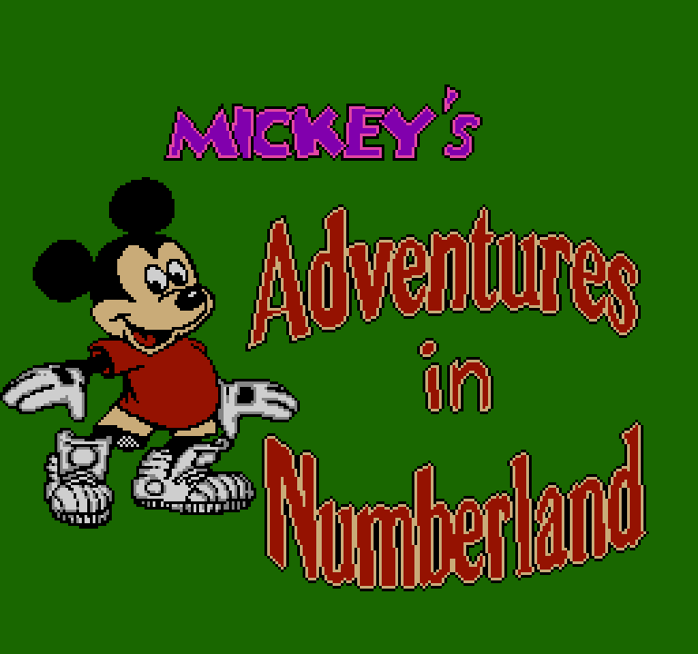 Mickey's Adventures in Numberland | ファミコンタイトル画像