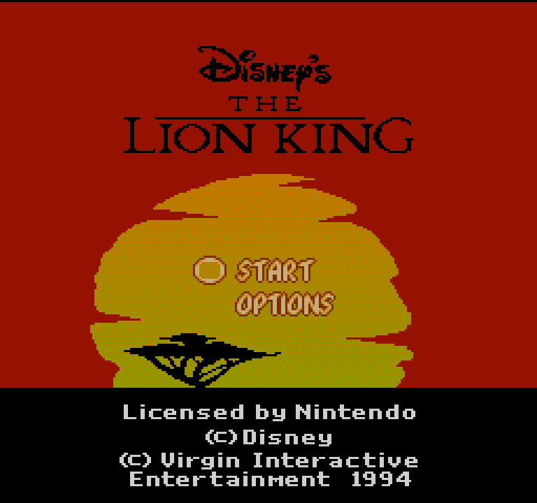 Disney's The Lion King | ファミコンタイトル画像